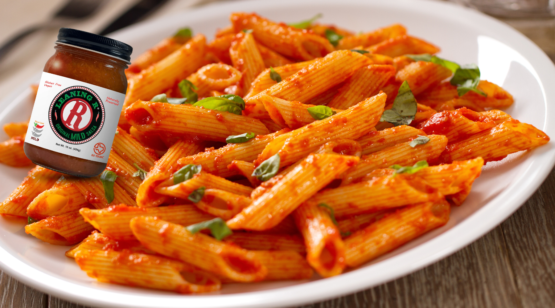 Original MILD Salsa Pasta Sauce – LEANING R Salsa