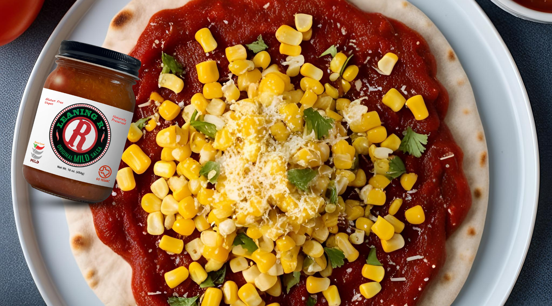 Original MILD Salsa Street Corn Flatbread – LEANING R Salsa