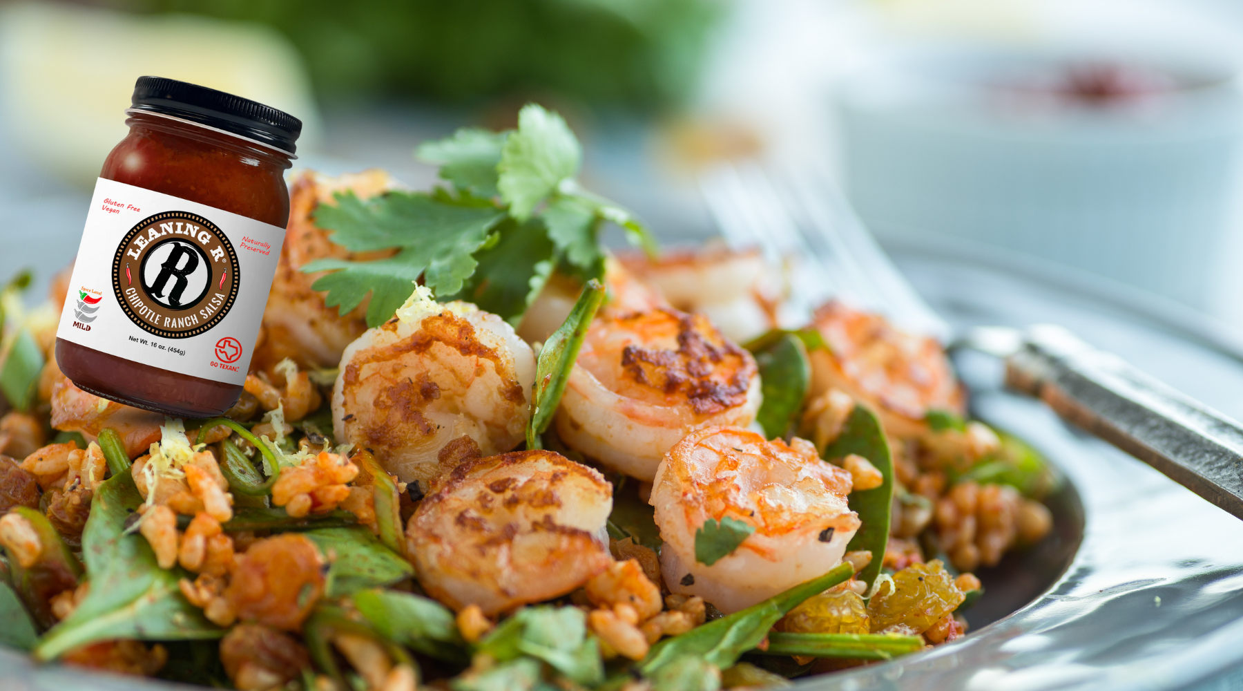 Chipotle Ranch Shrimp Salad – LEANING R Salsa