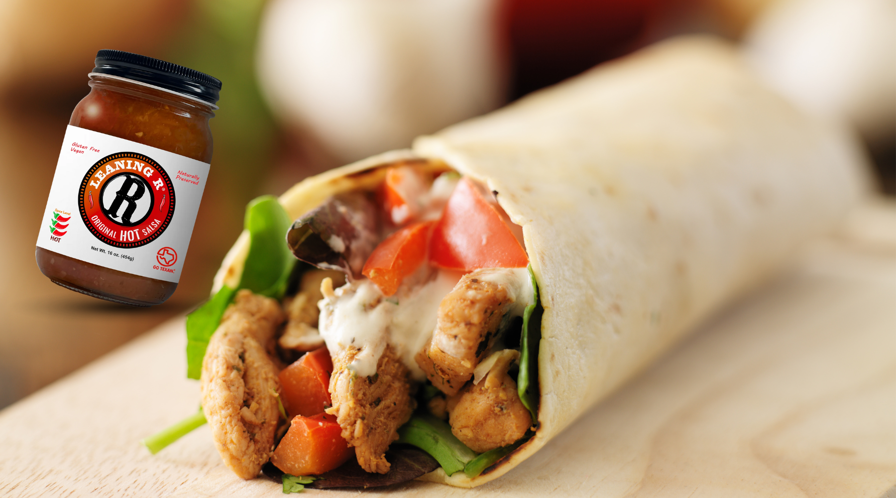 Original Hot Chicken Wraps – LEANING R Salsa
