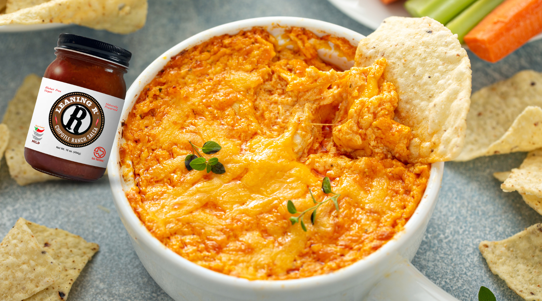 CHIPOTLE RANCH SALSA QUESO DIP – LEANING R Salsa