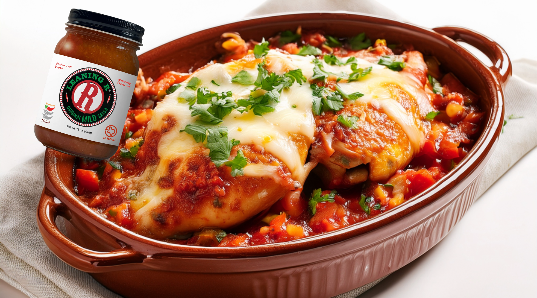 One-Pan Salsa Baked Chicken: Big Flavor, No Fuss – LEANING R Salsa