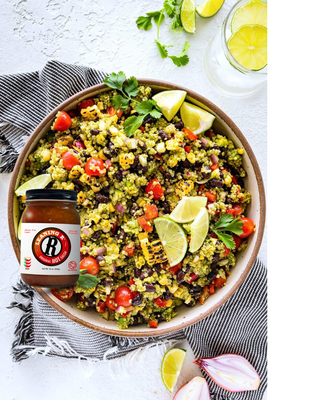 Cool Southwest Veggie Quinoa Salad With Salsa