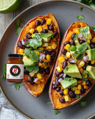 Loaded Southwest Sweet Potatoes